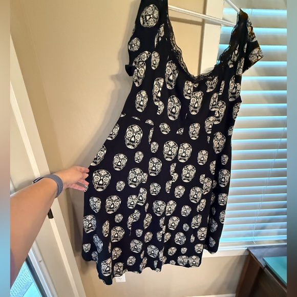 Tripp NYC Day of the Dead Dress, Size 4xl, Black And White - Picture 10 of 13